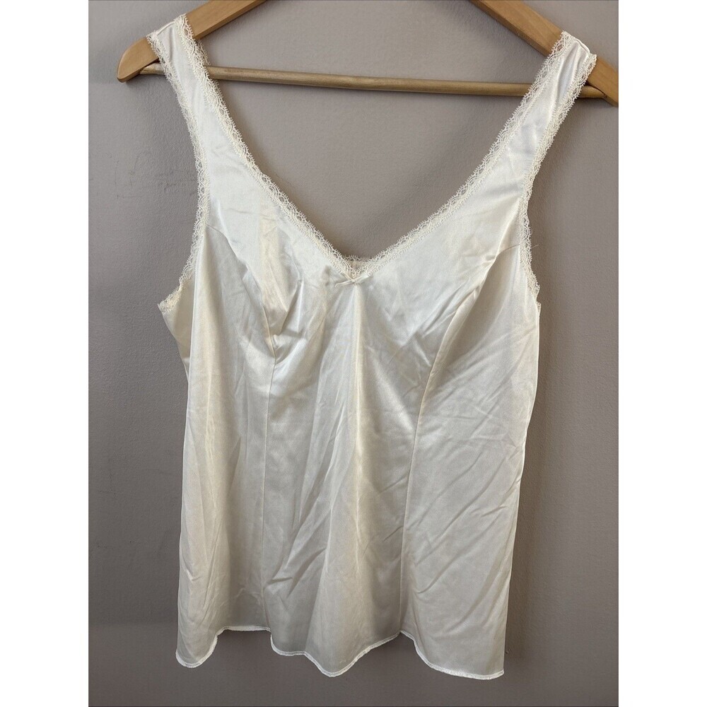 Lorraine Women’s Beige Slip Top Size 38 Lingerie Camisole Vintage